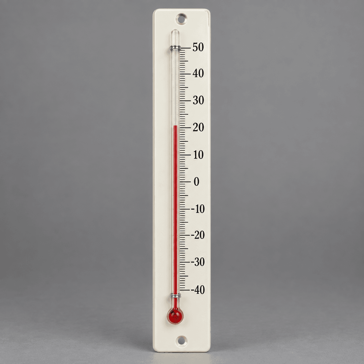 Analogni termometer s skalo od -40°C do 50°C – ilustrativni prikaz; dejanska izvedba, mere in količina so določene z izbrano različico.
