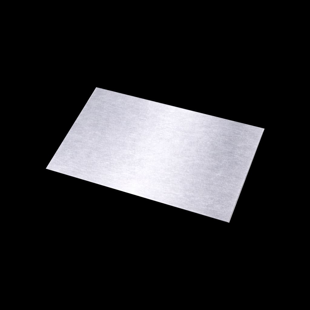 Pocinkana pločevina - ilustrativni prikaz materiala (300 × 200 × 0,5 mm). Prodajna enota je ena plošča; dodatne prikazane plošče niso vključene.